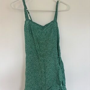 Hollister Green Floral Romper